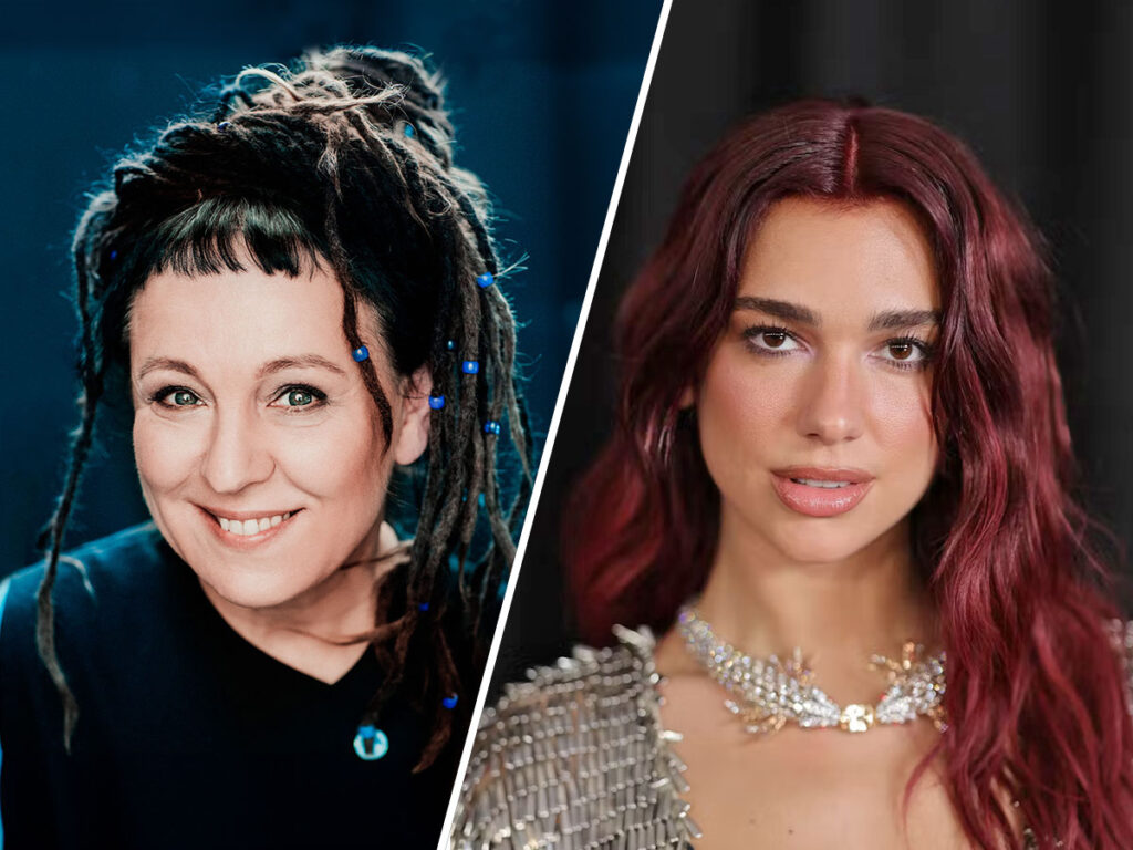 Od lewej: Olga Tokarczuk i Dua Lipa.