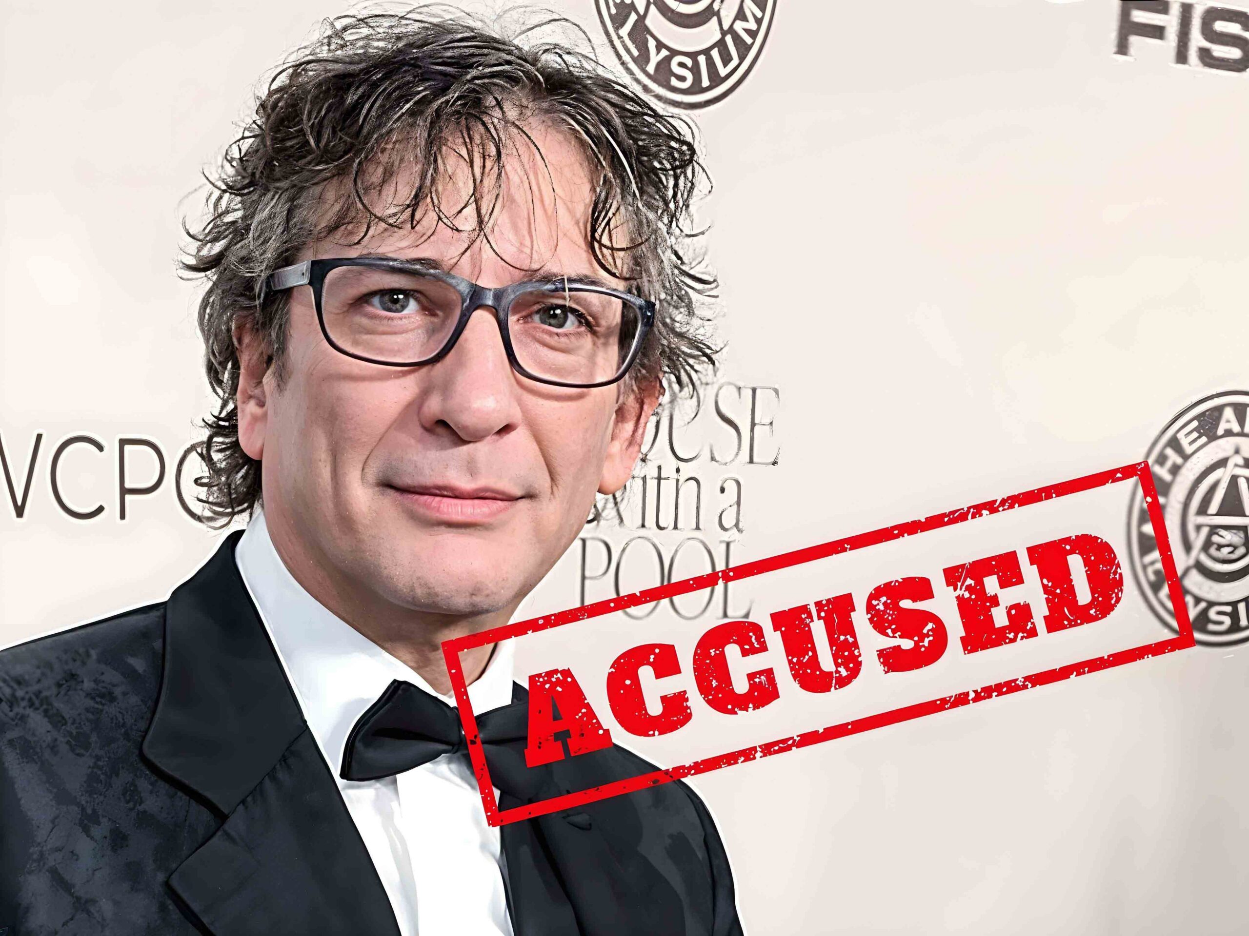 Pisarz fantastyki Neil Gaiman.