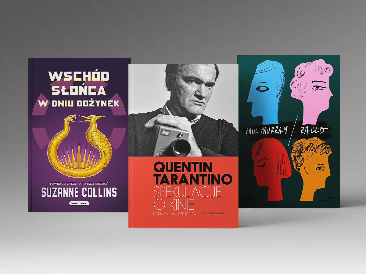 Trzy książki: Spekulacje o kinie, Żądło oraz Wschód Słońca w dniu dożynek.