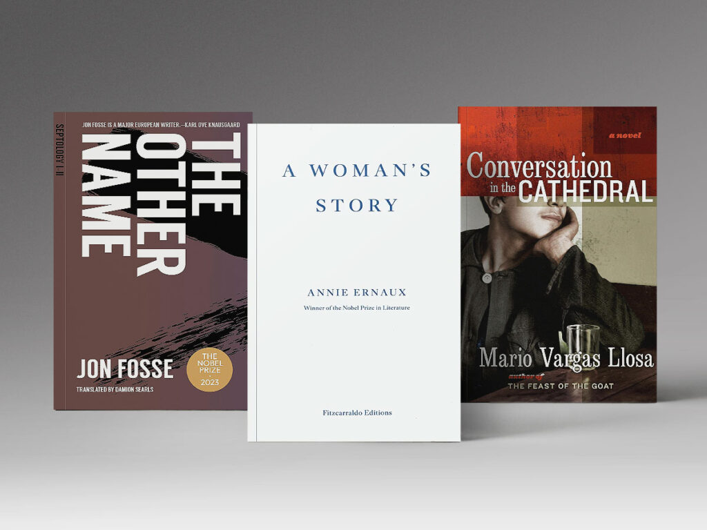 Three books: The Other Name, A Woman's Story, and Conversation in the Cathedral