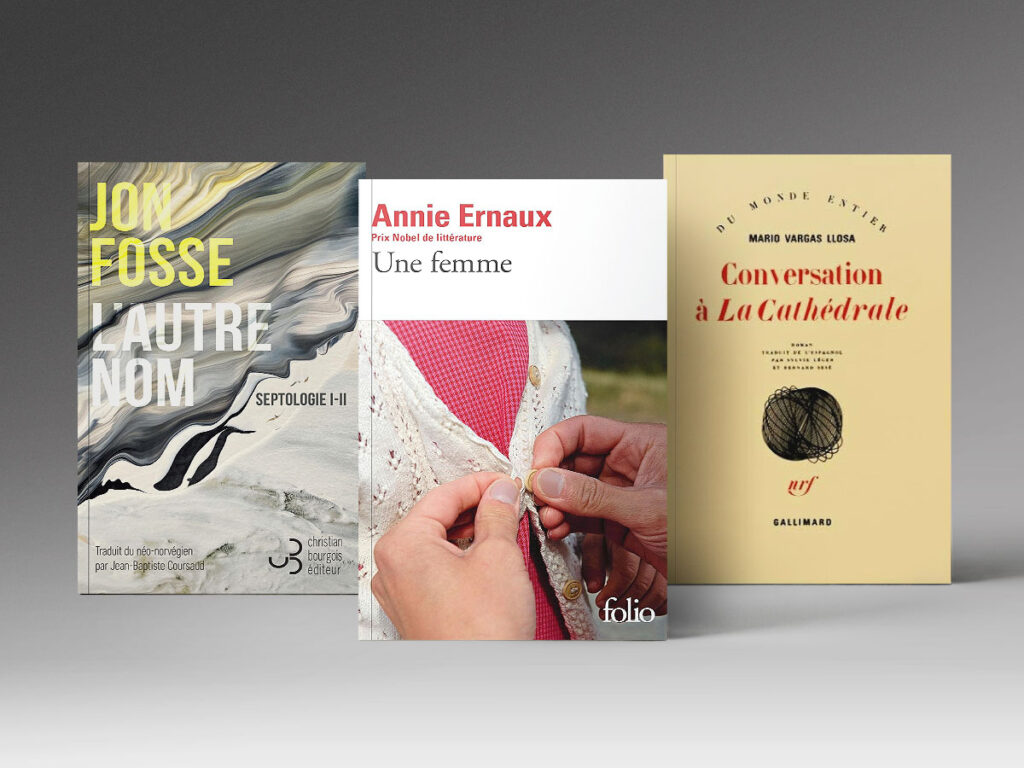 Trois livres : L'autre nom, Une femme et Conversation à « La Cathédrale »