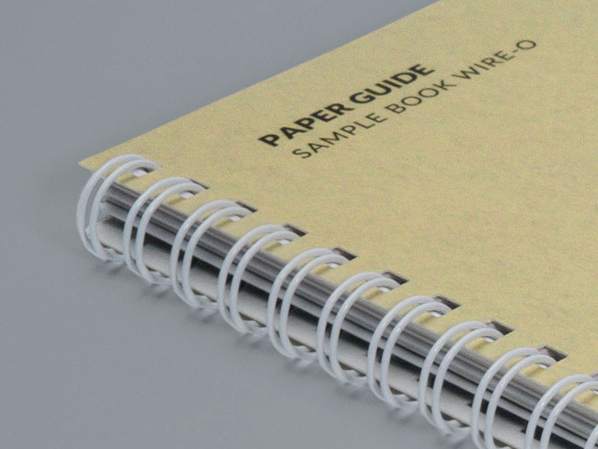 Sample Book Wire-O. Paper Guide, czyli wzornik papieru Books Factory.