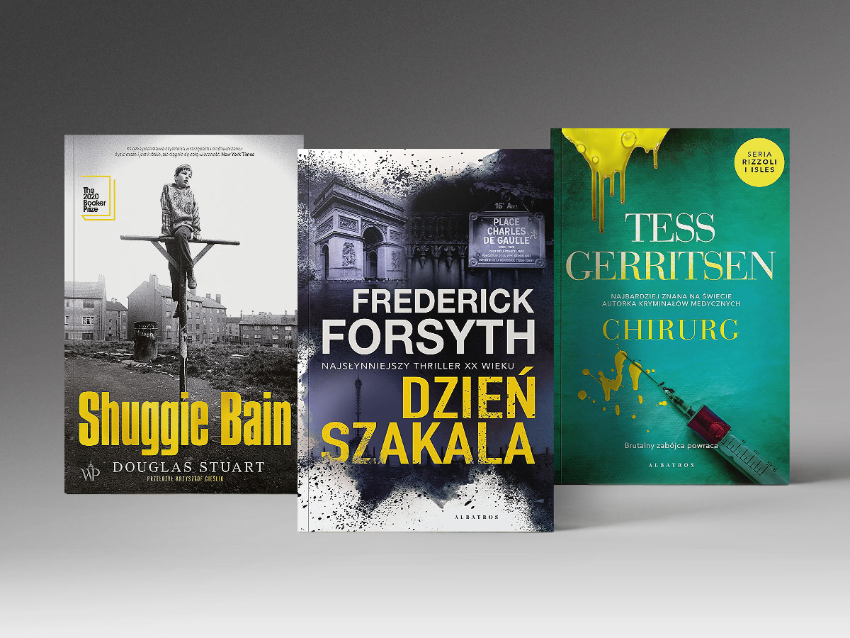 Trzy książki: Shuggie Bain, Dzień Szakala i Chirurg.