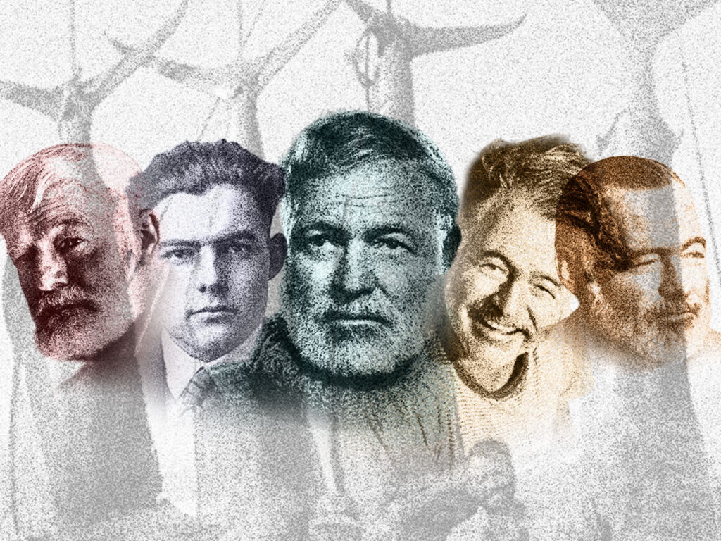 Ernest Hemingway w 5 wersjach.