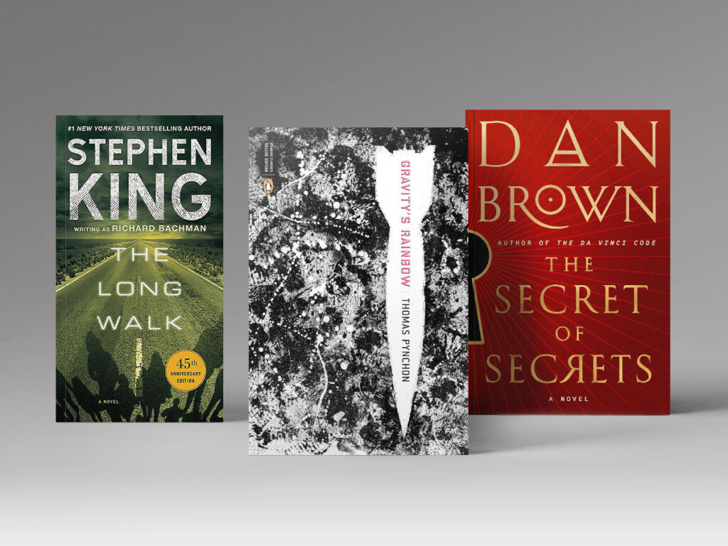 Books: The Long Walk, Gravity's Rainbow, The Secret of Secrets