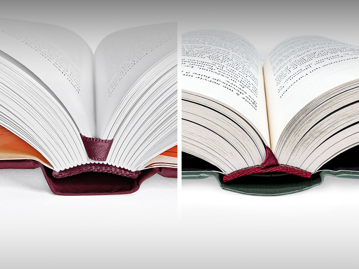 Książka szyta nicią oraz klejona PUR.