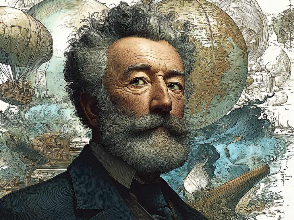 Jules Verne and his imagination.