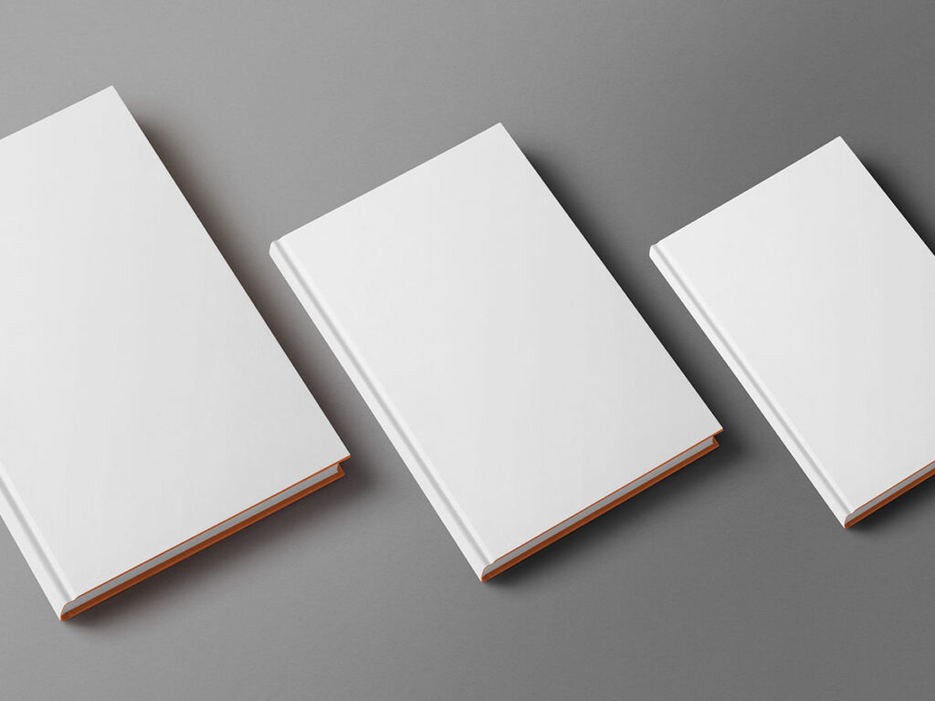 Trzy książki, które prezentują różnorodność formatu.