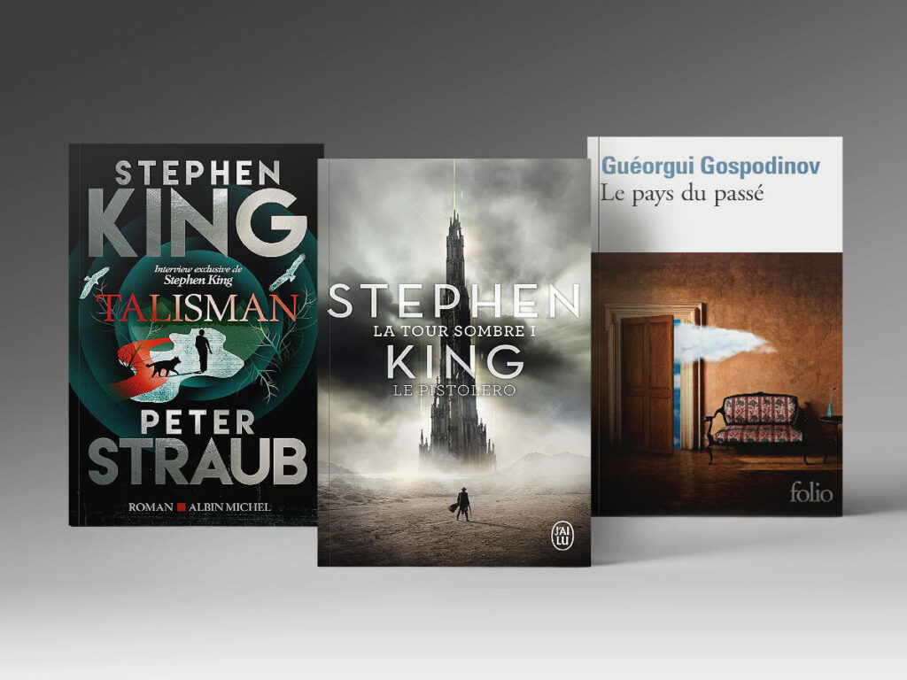 Trois livres : « Le pays du passé », « La Tour sombre I: Le Pistolero », « Le Talisman »