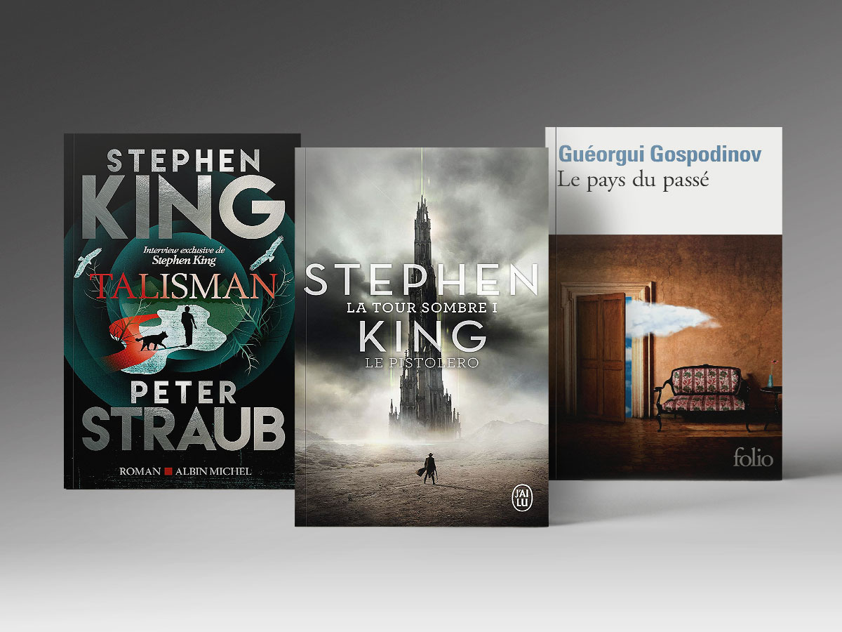 Trois livres : « Le pays du passé », « La Tour sombre I: Le Pistolero », « Le Talisman »